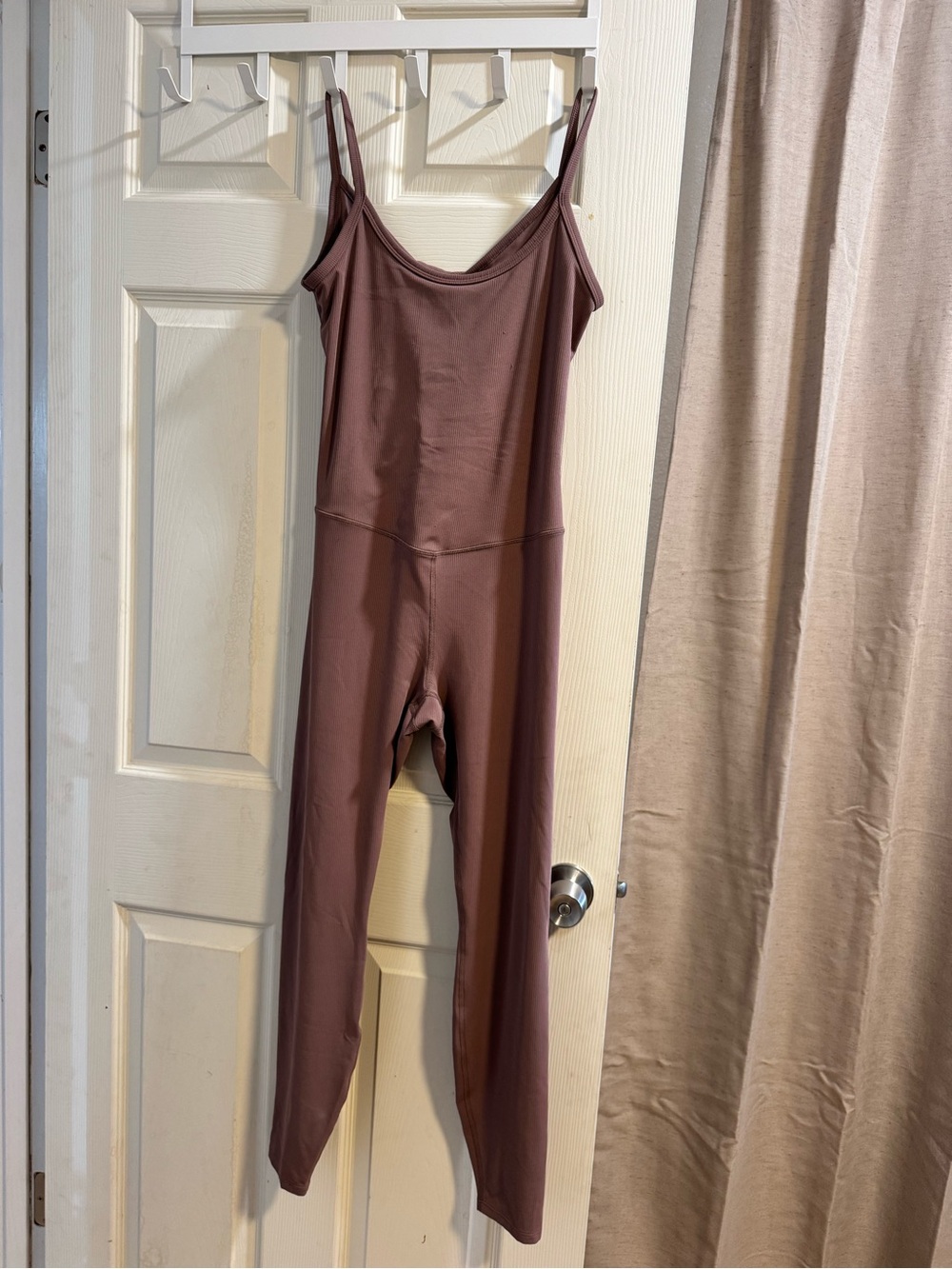 all in motion Mauve Brown Spaghetti-Strap Jumpsuit